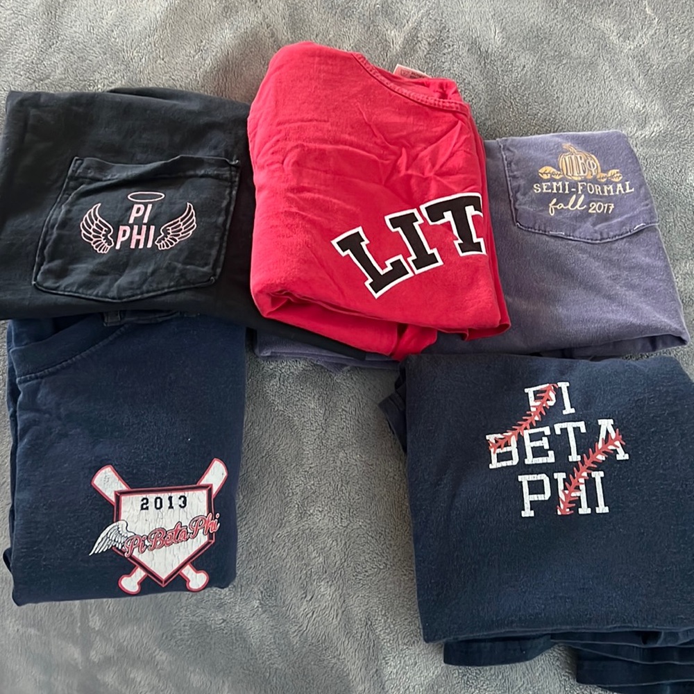 Pi Beta Phi 5 shirt bundle